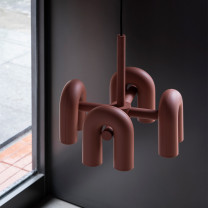 Small Terracotta AGO Cirkus Chandelier