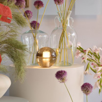 Bocci 14p Portable Lamp sepia on table