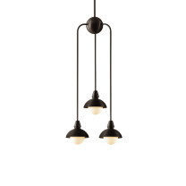 Bert Frank Eos Pendant Drop 3 Dual Dark Bronze