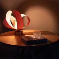 Tom Raffield Verso Table Lamp Ash on Table Lights Off