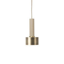 Ferm Living Collect Brass Pendant Disc High Cashmere