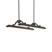 Bert Frank Rinato LED Linear Pendant Dark Bronze Black