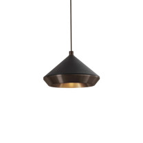 Bert Frank Shear Pendant XL Dark Bronze Black