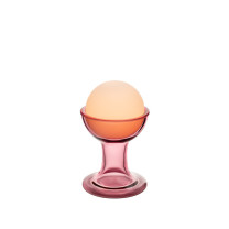 Established & Sons Gelato Table Lamp - Rose, Lit