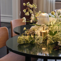 Nuura Asteea LED Portable Lamp in Floral Display