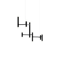 Hollis + Morris Molecule Chandelier - 3Y, Black Oak/Black