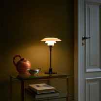 Louis Poulsen PH 2/1 Table Lamp Lifestyle End Table