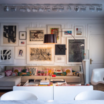 Burgundy Foscarini Twiggy LED Floor Lamp