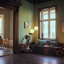 Louis Poulsen VL 45 Radiohus Pendant Lifestyle Window Seat