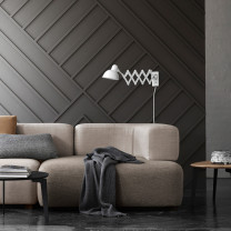 White Fritz Hansen Kaiser Idell 6718-W Scissor Wall