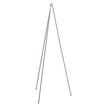 Northern Oslo Wood Floor Lamp Steel Base