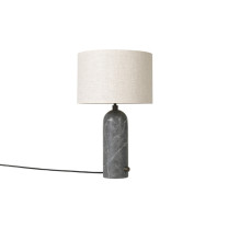 Gubi Gravity Table Lamp Grey Marble Canvas Small