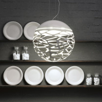 Lodes Kelly Sphere Pendant White