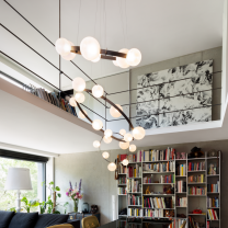 Moooi Hubble Bubble LED Suspension Hubble Bubble in Study