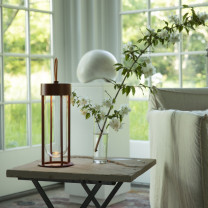 Red Flos In Vitro LED Outdoor Unplugged Light