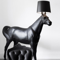 Moooi Horse Floor Lamp in Sitting Room