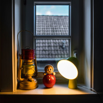 Yellow Foscarini Binic Table Lamp