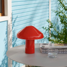 HAY Pao Portable Table Lamp Red Outdoors