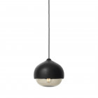 Mater Terho Pendant Light Black Satin Transparent Medium 
