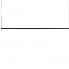 HAY Factor Linear LED Suspension Light Diffused Soft Black