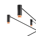 Marset The W LED Suspension Black Terracotta Close Up