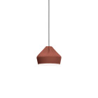 Marset Pleat Box 24 Pendant Terracotta/White
