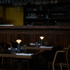 Granite Tala Mantle Portable Lamps in Restaurant