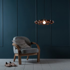 Tom Raffield Arame Pendant Above Chair Small