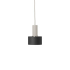 Ferm Living Collect Low Socket Pendant Disc Grey Black