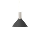 Ferm Living Collect Low Socket Pendant Cone Grey Black