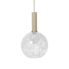 Ferm Living Collect High Socket Pendant Glass Sphere Cashmere Casca