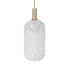 Ferm Living Collect Low Socket Pendant Glass Tall Cashmere Casca