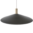 Ferm Living Collect Low Socket Pendant Angle Brass Black
