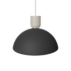 Ferm Living Collect Bell Socket Pendant Disc Grey Black