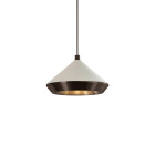 Bert Frank Shear Pendant XL Dark Bronze Cream