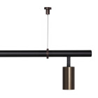 RUBN Long John LED Pendant with Uplight Black Bronze
