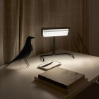 DCW éditions Biny LED Table Lamp White Shutters / Black Base
