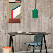 HAY Arcs Pendant Light Sea Green Above Table