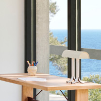 HAY Anagram Table Lamp Rice on Desk