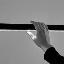 HAY Factor Linear LED Suspension Light Diffused Soft Black