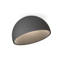 Vibia Duo Petra LED Ceiling Light - Large, Graphite, Angled