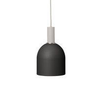 Ferm Living Collect Low Socket Pendant Bell Grey Black