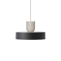 Ferm Living Collect Bell Socket Pendant Record Grey Black