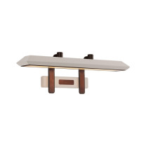 Bert Frank Rinato LED Long Wall Light Dark Bronze White