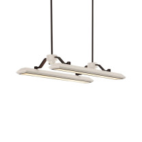 Bert Frank Rinato LED Linear Pendant Dark Bronze White