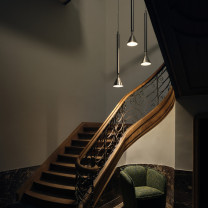 Petite Friture PYL Pendant - Steel on Stairwell