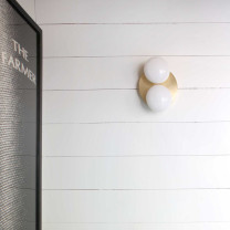 SkLO Dot 2x Wall/Ceiling Light - White/ White on Wall