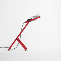 Artemide Sintesi Table Lamp Red - Angled