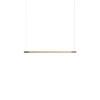 Hollis + Morris Bennington LED Horizontal Pendant - 5ft, Light Oak