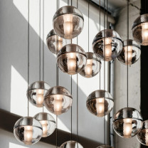 Close Up of Bocci 14 Series Chandelier Glass